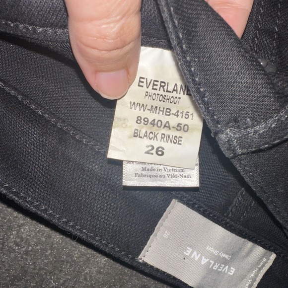 EVERLANE The Cheeky Jean Short Size 26‎ BlackDenim Casual Minimalist Modern - Picture 7 of 7